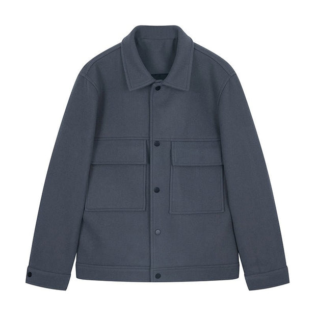 KAMI NO.1209 LOOSE WOOLEN JACKET - STREETS OF KAMI