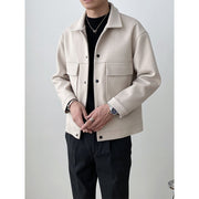 KAMI NO.1209 LOOSE WOOLEN JACKET - STREETS OF KAMI