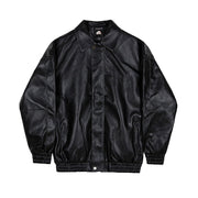 KAMI NO.1210 COLLAR LEATHER JACKET - STREETS OF KAMI