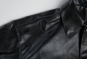 KAMI NO.1210 COLLAR LEATHER JACKET - STREETS OF KAMI