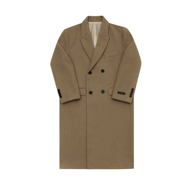 KAMI NO.1216 WOOLEN TRENCH COAT - STREETS OF KAMI