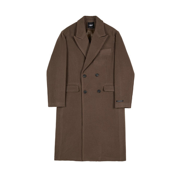 KAMI NO.1225 DOUBLE-SIDED WOOLEN COAT - STREETS OF KAMI