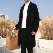 KAMI NO.1237 MID-LENGTH WOOLEN COAT - STREETS OF KAMI