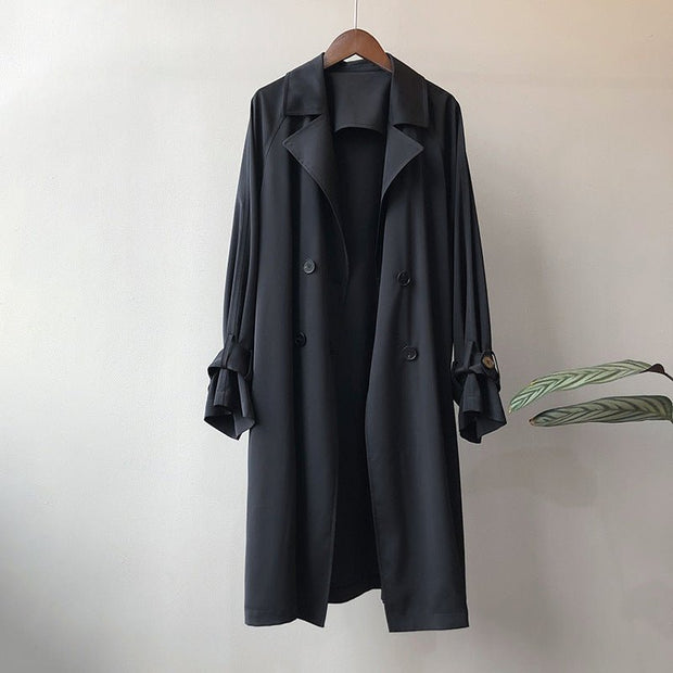 KAMI NO.1240 LOOSE TRENCH COAT - STREETS OF KAMI