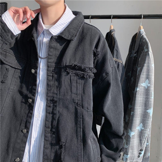 KAMI NO.1262 LOOSE DENIM JACKET - STREETS OF KAMI