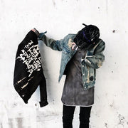 KAMI NO.1264 GRAFFITI DENIM JACKET - STREETS OF KAMI