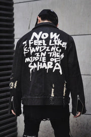 KAMI NO.1264 GRAFFITI DENIM JACKET - STREETS OF KAMI