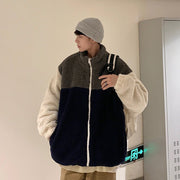 KAMI NO.1281 COLOR BLOCK SHERPA JACKET - STREETS OF KAMI