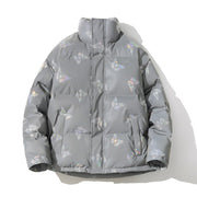 KAMI NO.1286 REFLECTIVE PUFFER JACKET - STREETS OF KAMI