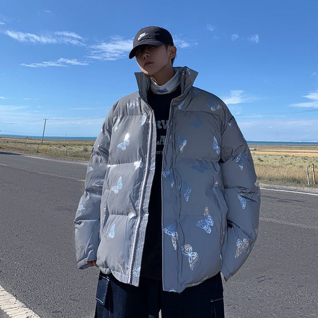 KAMI NO.1286 REFLECTIVE PUFFER JACKET - STREETS OF KAMI