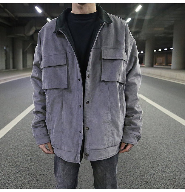 KAMI NO.1293 CORDUROY WORK JACKET - STREETS OF KAMI