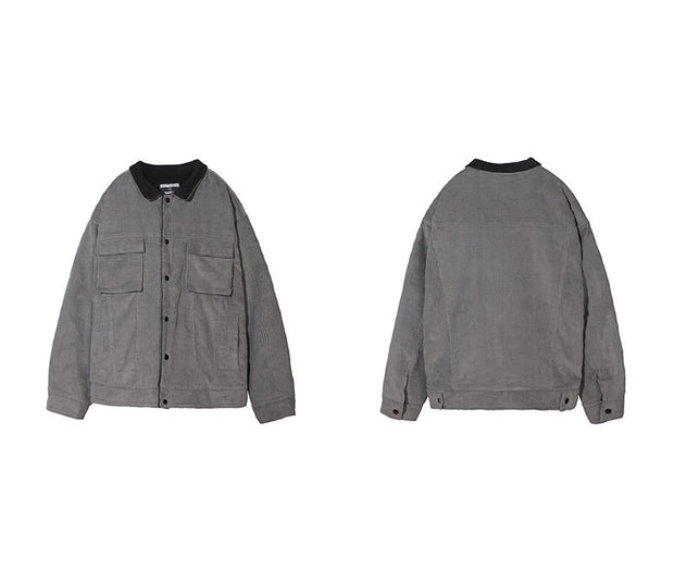 KAMI NO.1293 CORDUROY WORK JACKET - STREETS OF KAMI