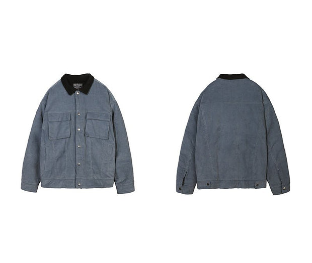 KAMI NO.1293 CORDUROY WORK JACKET - STREETS OF KAMI