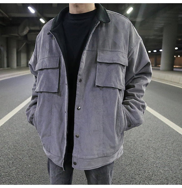 KAMI NO.1293 CORDUROY WORK JACKET - STREETS OF KAMI
