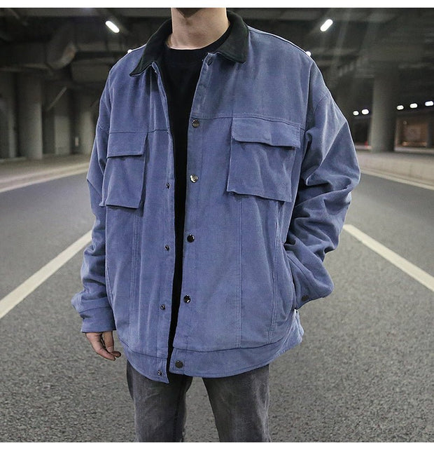 KAMI NO.1293 CORDUROY WORK JACKET - STREETS OF KAMI