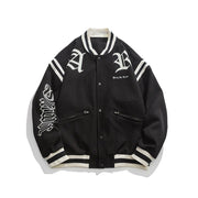 KAMI NO.1300 LETTERS VARSITY JACKET - STREETS OF KAMI