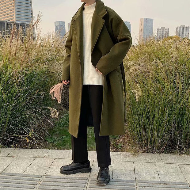 KAMI NO.1309 MID WOOL COAT - STREETS OF KAMI