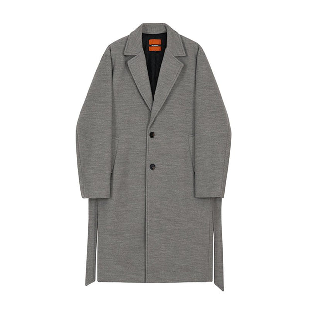 KAMI NO.1318 WOOL TRENCH COAT - STREETS OF KAMI