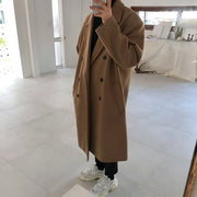 KAMI NO.1319 WOOLEN TRENCH COAT - STREETS OF KAMI