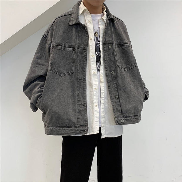 KAMI NO.1321 CASUAL DENIM JACKET - STREETS OF KAMI