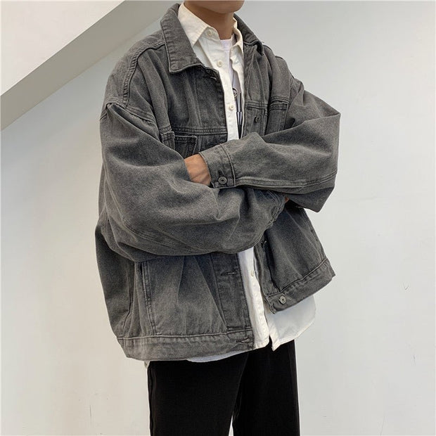 KAMI NO.1321 CASUAL DENIM JACKET - STREETS OF KAMI