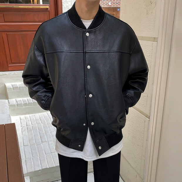 KAMI NO.1323 LEATHER BOMBER JACKET - STREETS OF KAMI