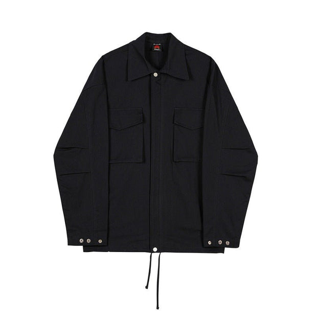 KAMI NO.1344 LOOSE COLLAR JACKET - STREETS OF KAMI