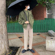 KAMI NO.1364 GREEN BOMBER JACKET - STREETS OF KAMI