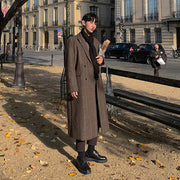 KAMI NO.1374 WOOLEN PLAID COAT - STREETS OF KAMI