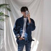 KAMI NO.1375 OVERSIZED DENIM JACKET - STREETS OF KAMI