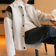KAMI NO.1378 WOOLEN COLORBLOCK JACKET - STREETS OF KAMI