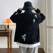 KAMI NO.1384 CROSS DENIM JACKET - STREETS OF KAMI