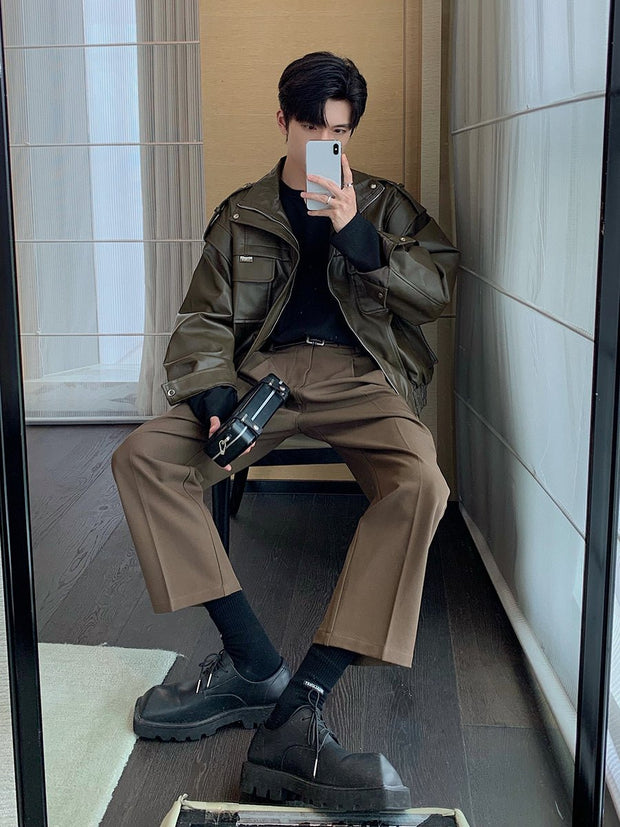 KAMI NO.1408 VINTAGE LEATHER JACKET - STREETS OF KAMI