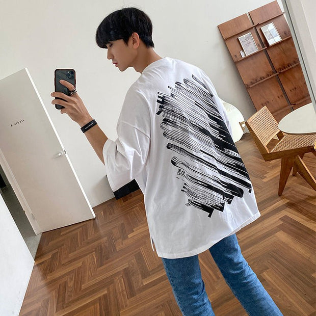 KAMI NO.2117 OVERSIZE GRAFFITI SHIRT - STREETS OF KAMI