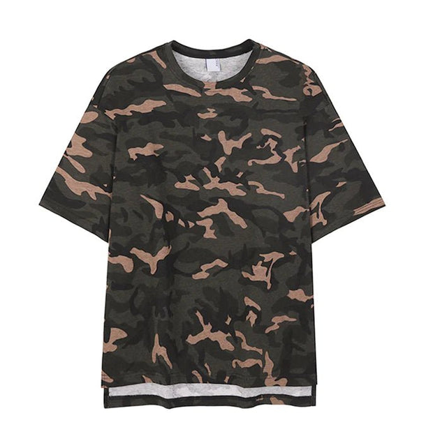 KAMI NO.2122 OVERSIZE CAMO SHIRT - STREETS OF KAMI