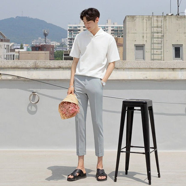 KAMI NO.2125 SHORT SLEEVE COTTON SHIRT - STREETS OF KAMI