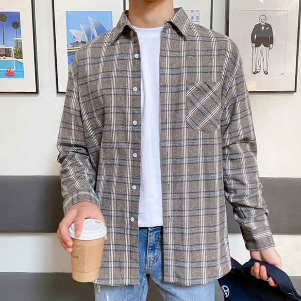 KAMI NO.2129 PLAID SHIRT - STREETS OF KAMI