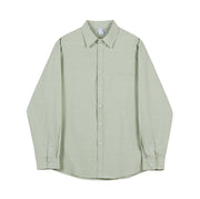 KAMI NO.2131 SOLID BUTTON SHIRT - STREETS OF KAMI