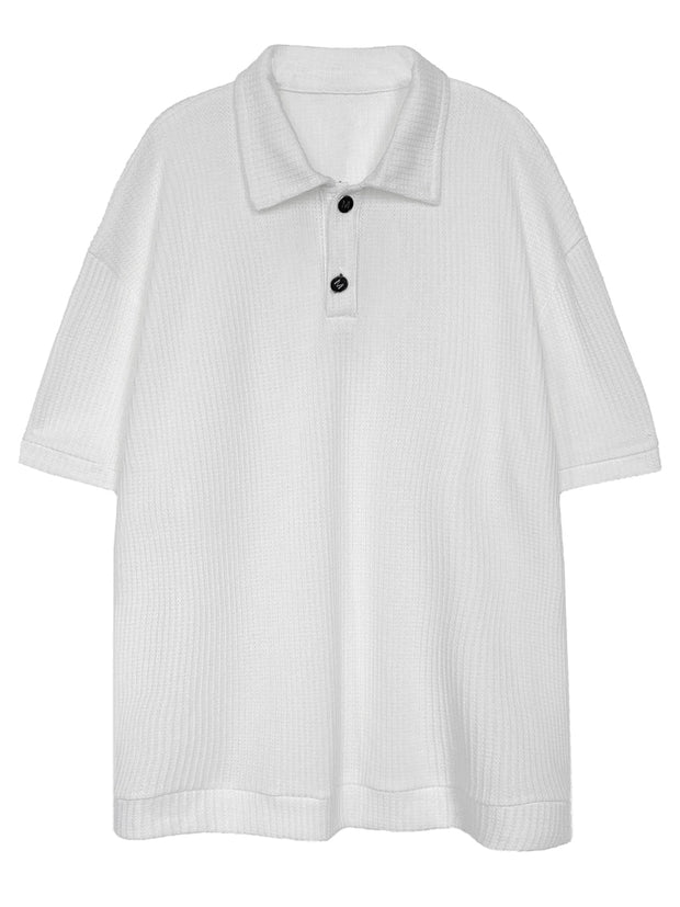 KAMI NO.2135 BUTTON COLLAR POLO SHIRT - STREETS OF KAMI