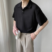 KAMI NO.2135 BUTTON COLLAR POLO SHIRT - STREETS OF KAMI