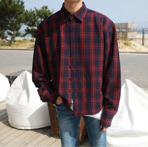 KAMI NO.2136 PLAID SHIRT - STREETS OF KAMI