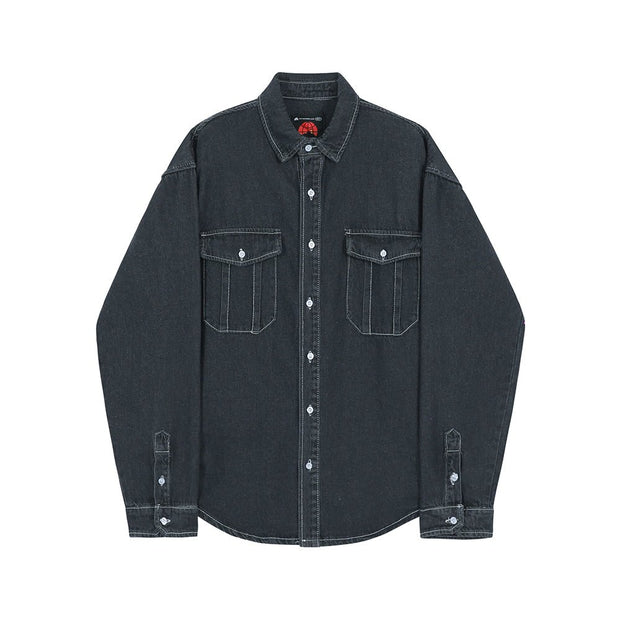 KAMI NO.2156 DENIM SHIRT - STREETS OF KAMI