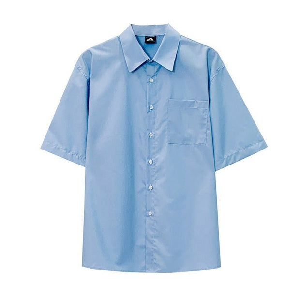 KAMI NO.2164 SHORT SLEEVE COLLAR SHIRT - STREETS OF KAMI