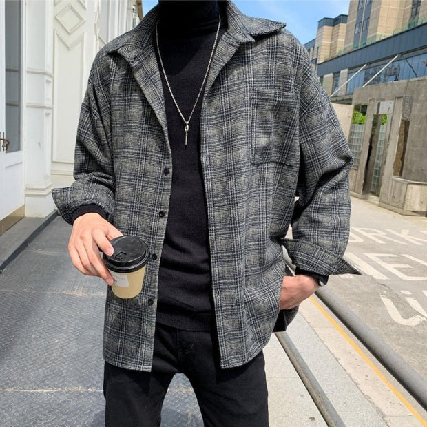 KAMI NO.2172 PLAID SHIRT - STREETS OF KAMI