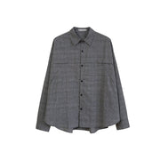 KAMI NO.2174 OVERSIZED PLAID SHIRT - STREETS OF KAMI