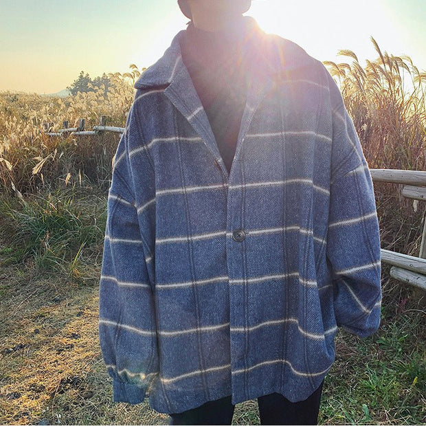 KAMI NO.2187 OVERSIZED FLANNEL - STREETS OF KAMI