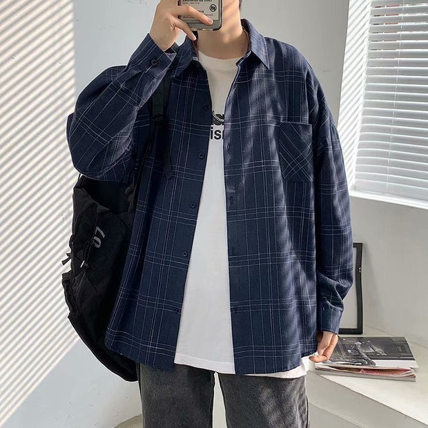 KAMI NO.2195 PLAID SHIRT - STREETS OF KAMI