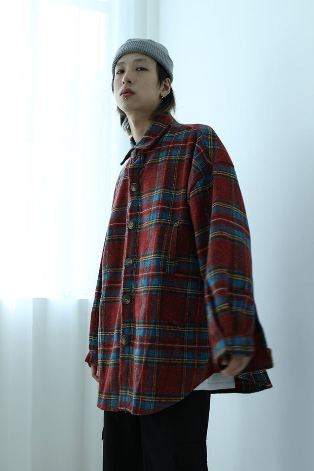 KAMI NO.2196 PLAID SHIRT - STREETS OF KAMI