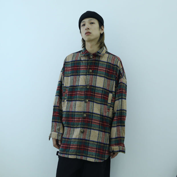 KAMI NO.2196 PLAID SHIRT - STREETS OF KAMI