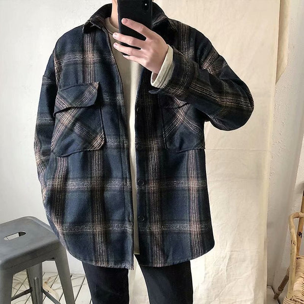 KAMI NO.2199 PLAID FLANNEL - STREETS OF KAMI